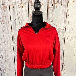 Garage Red Women's Top with Zipper XS